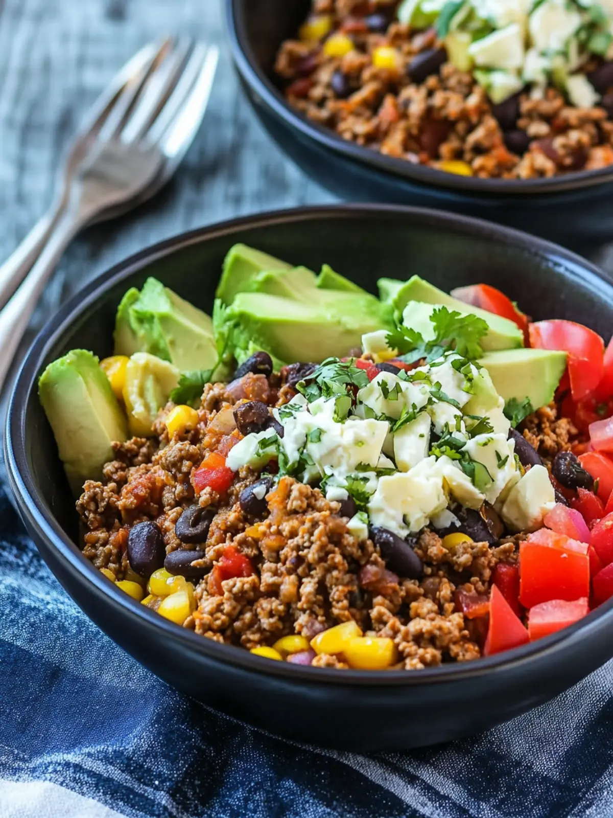 Mother's Day Slow Cooker Beef Taco Bowls
