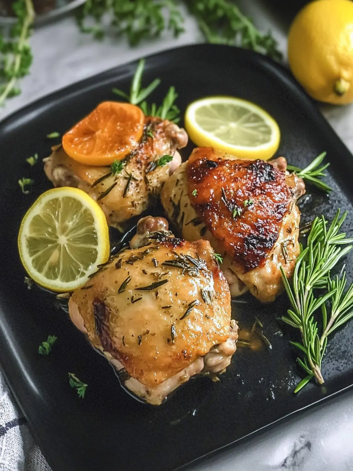 Rosemary Lemon Chicken Thighs