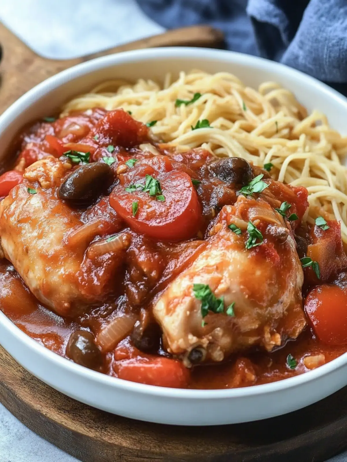 Mother's Day Crockpot Chicken Cacciatore