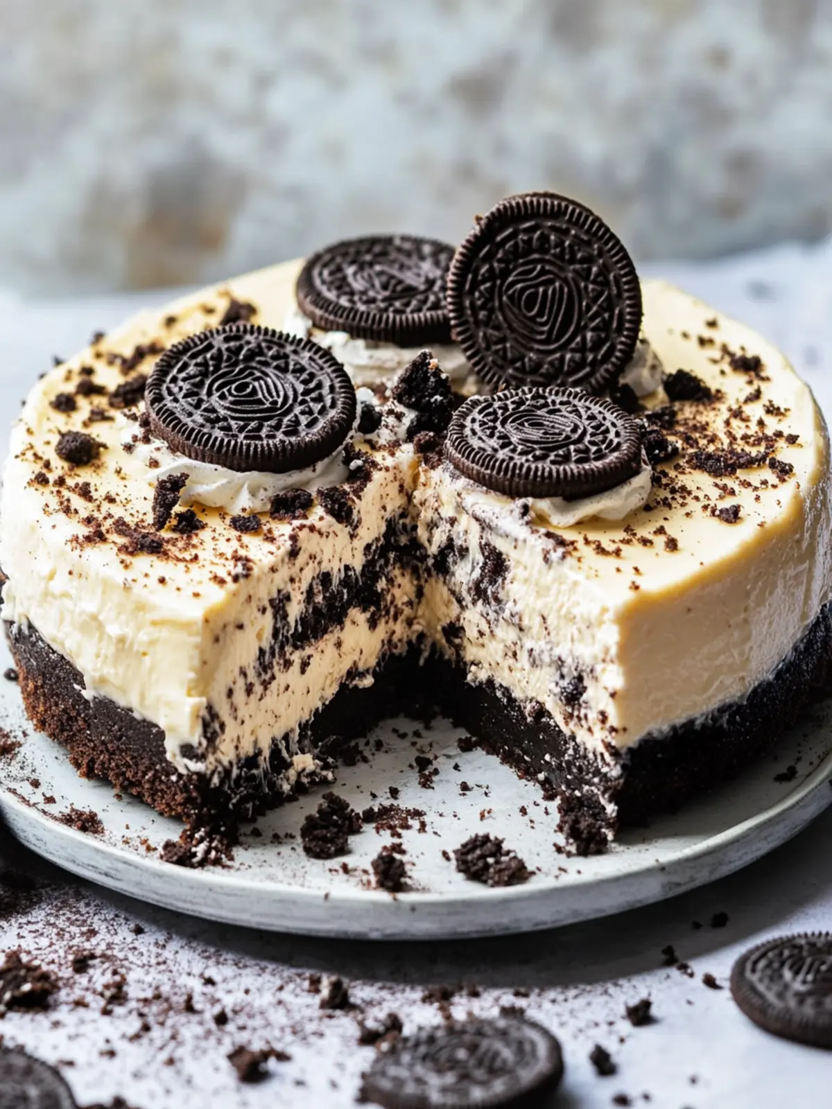 Mother's Day Oreo Cheesecake