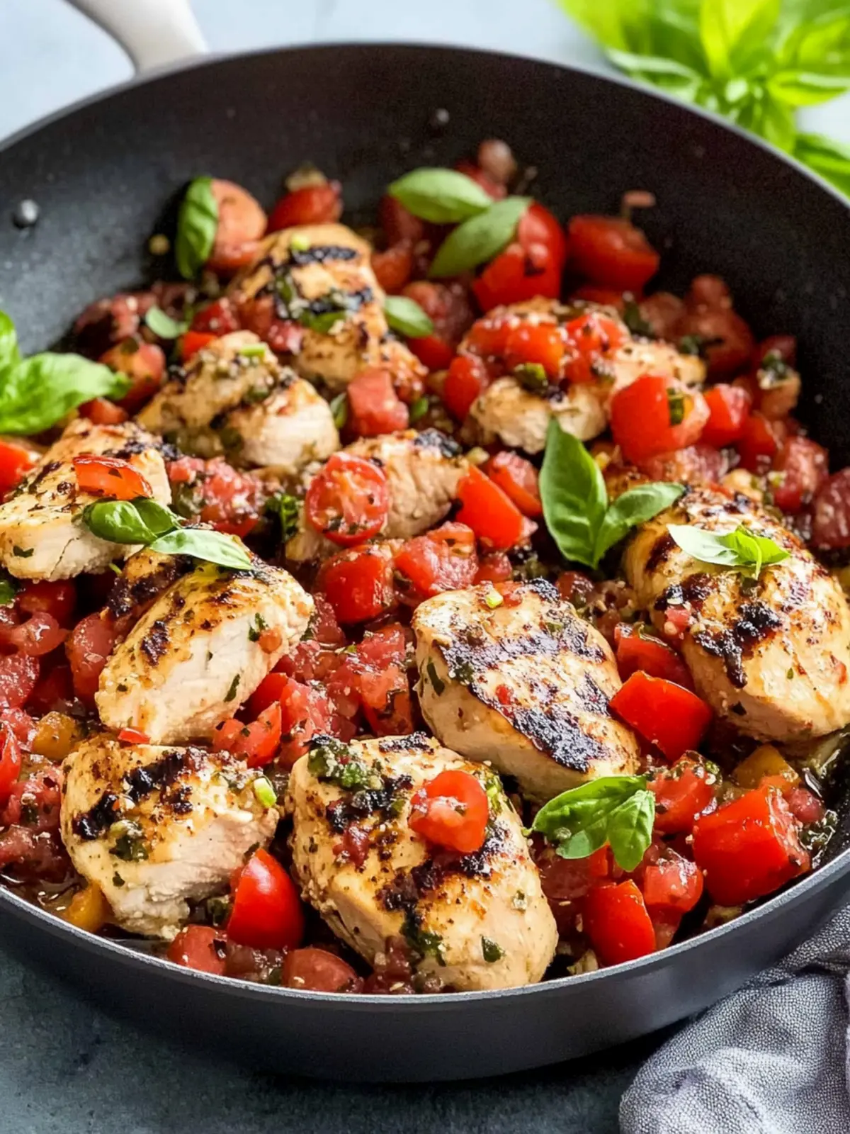 Bruschetta Chicken Skillet
