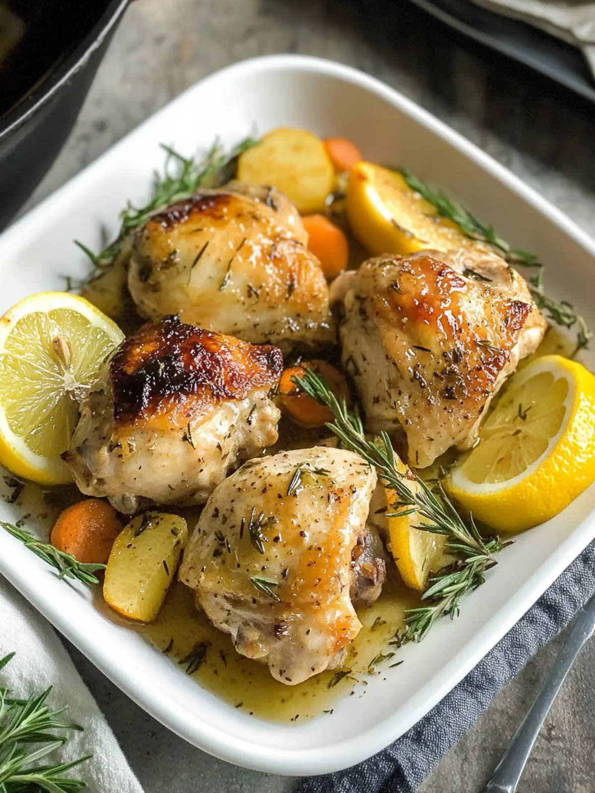 Rosemary Lemon Chicken Thighs