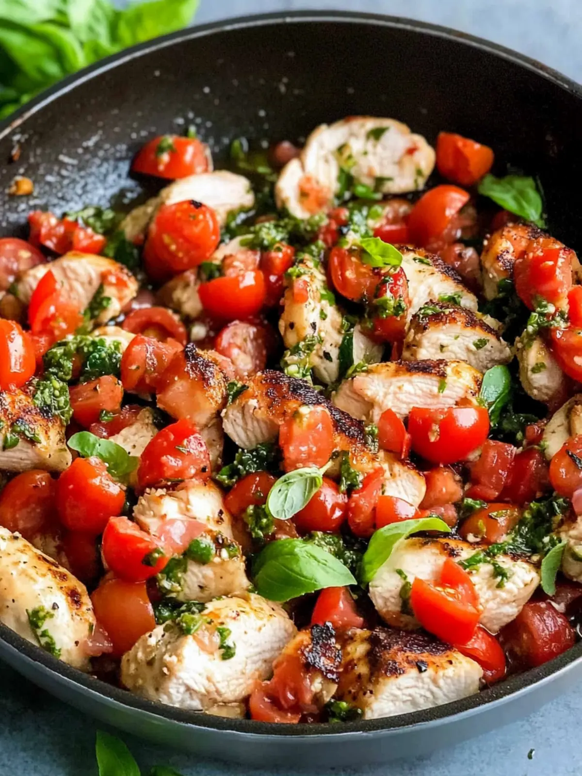 Bruschetta Chicken Skillet