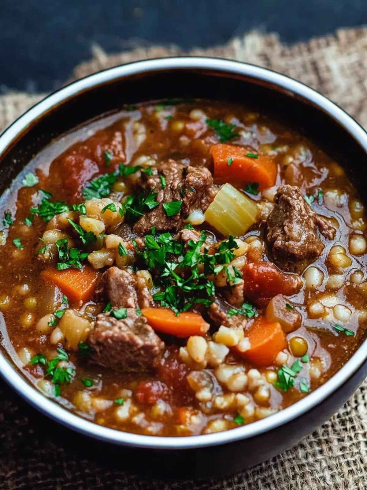 Beef and Barley Stew