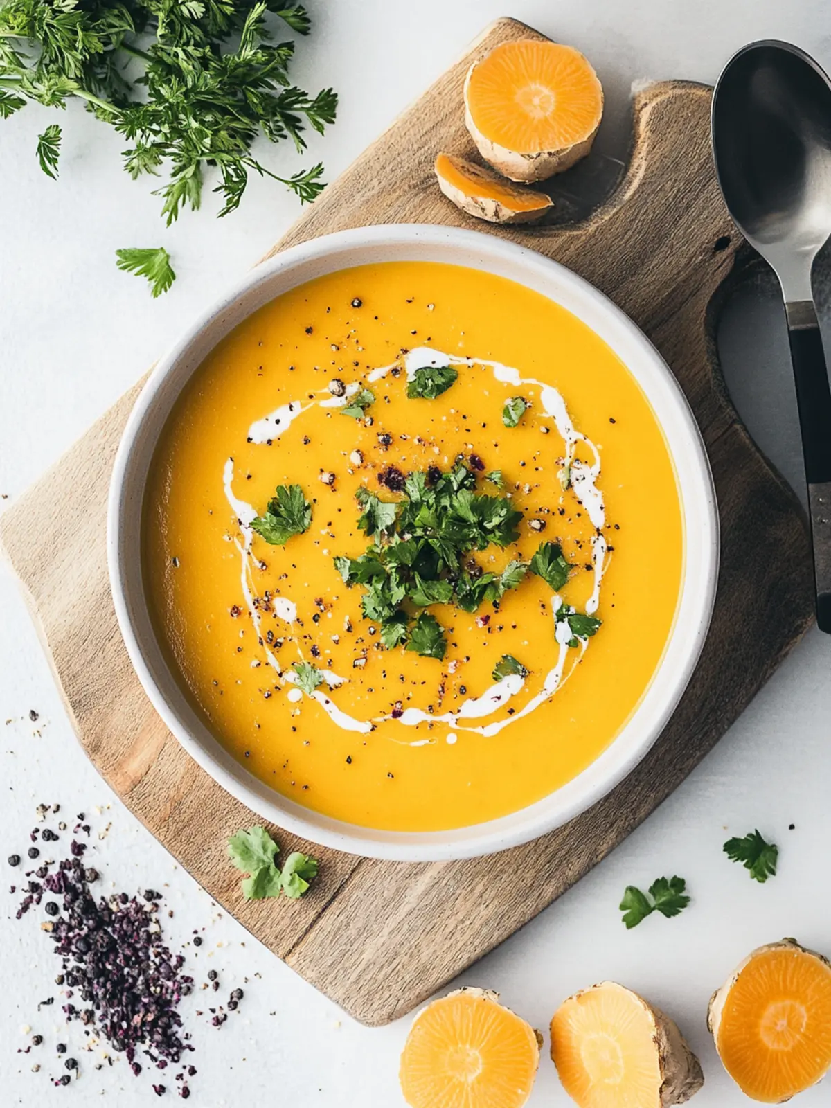 Mother's Day Vegan Carrot Ginger Soup