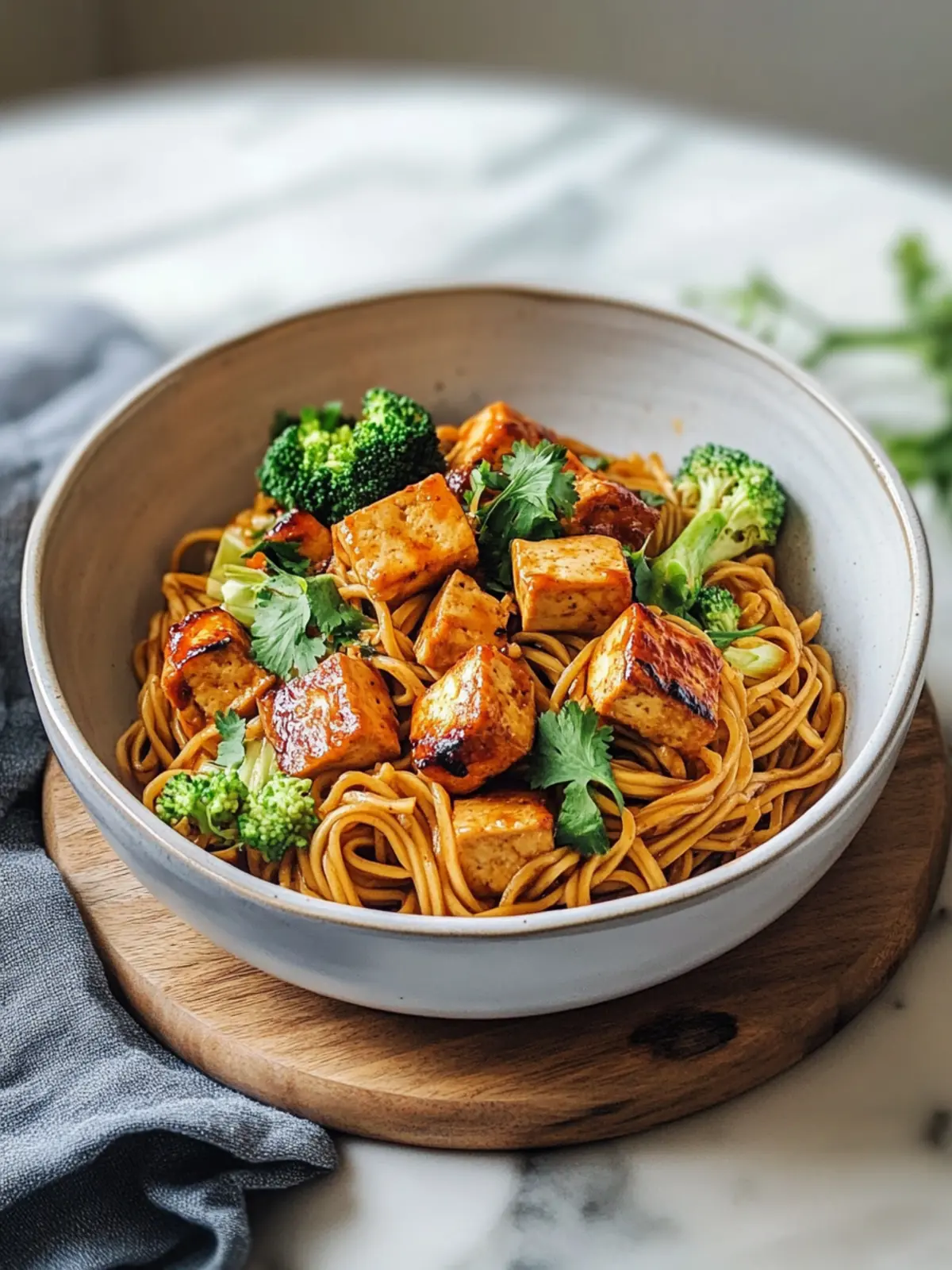 Cinco de Mayo Teriyaki Tofu Noodles