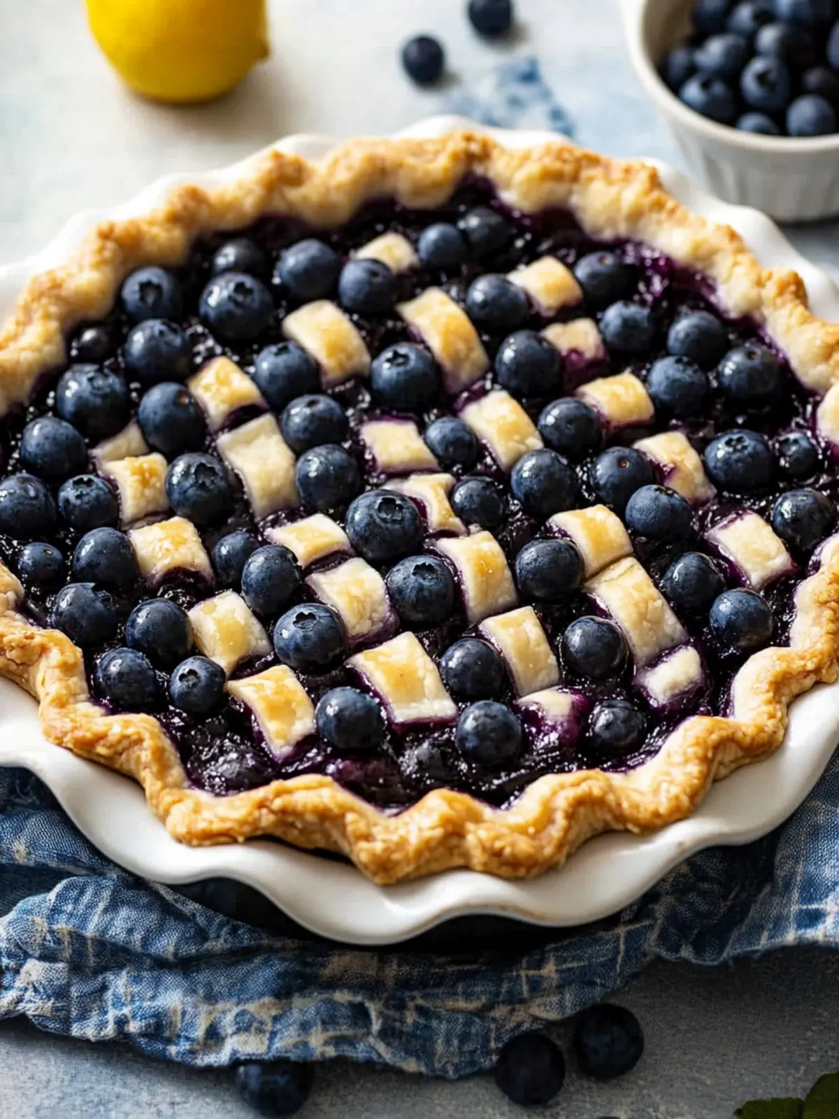 Fresh Blueberry Pie