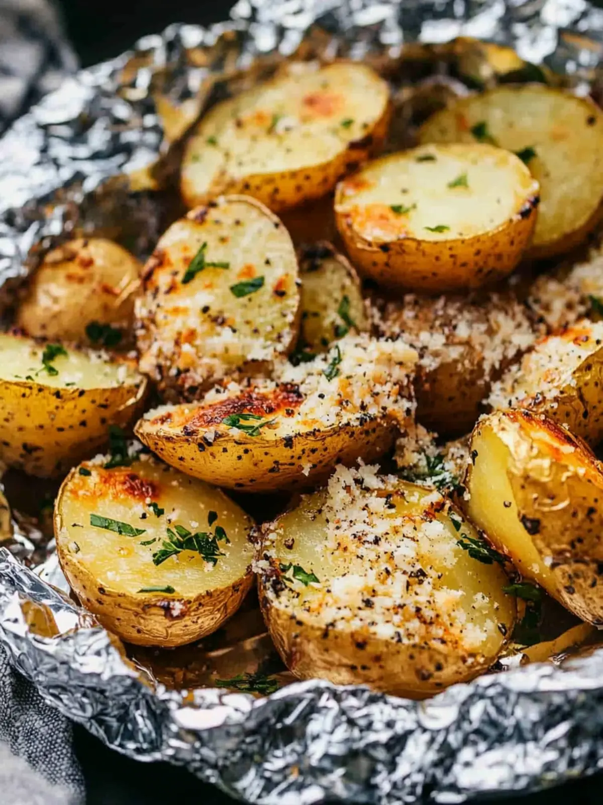 Memorial Day Parmesan Garlic Potato Foil Packets Delight 2 Memorial Day Parmesan Garlic Potato Foil Packets