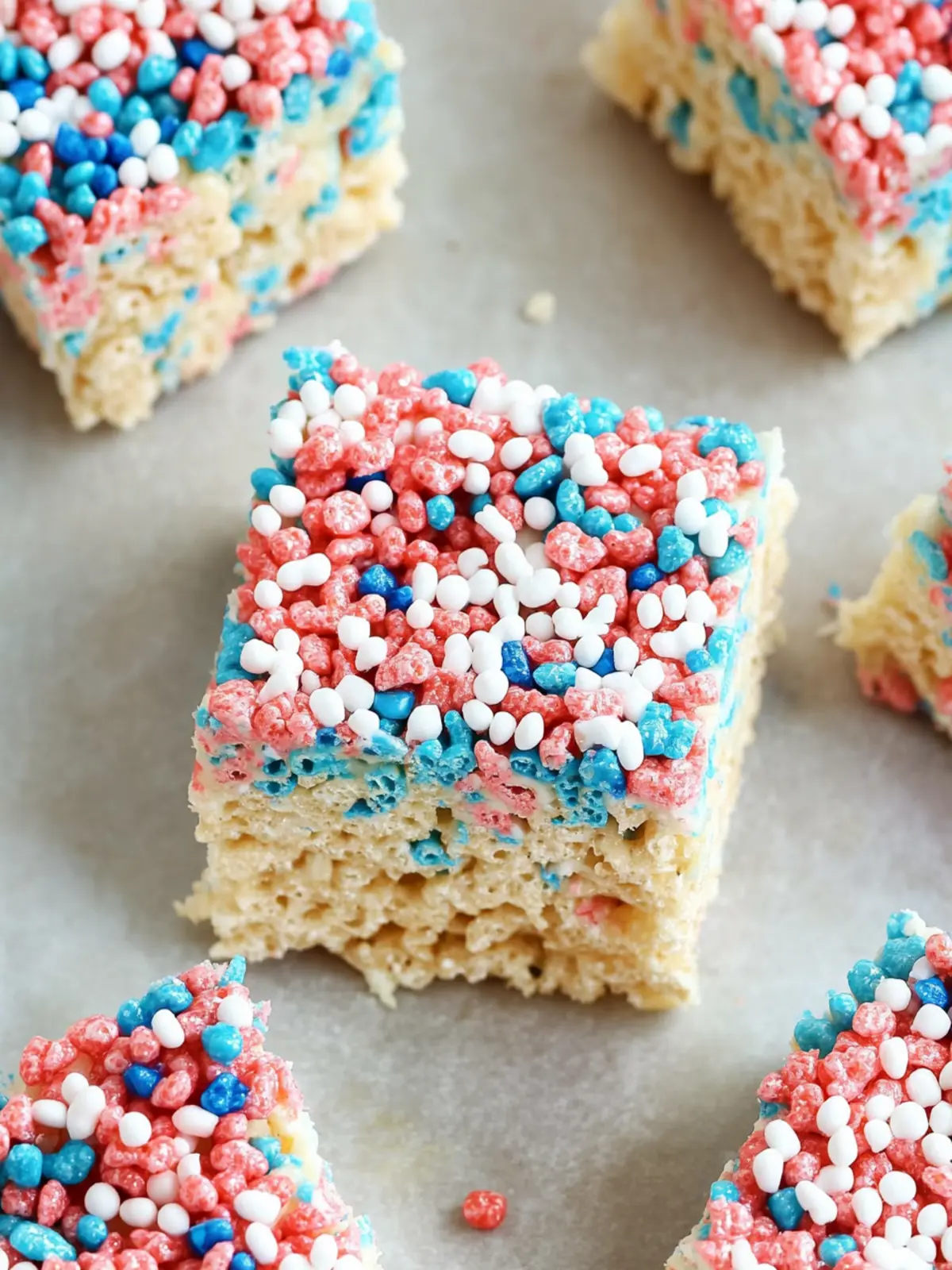 Memorial Day Rice Krispies Treats