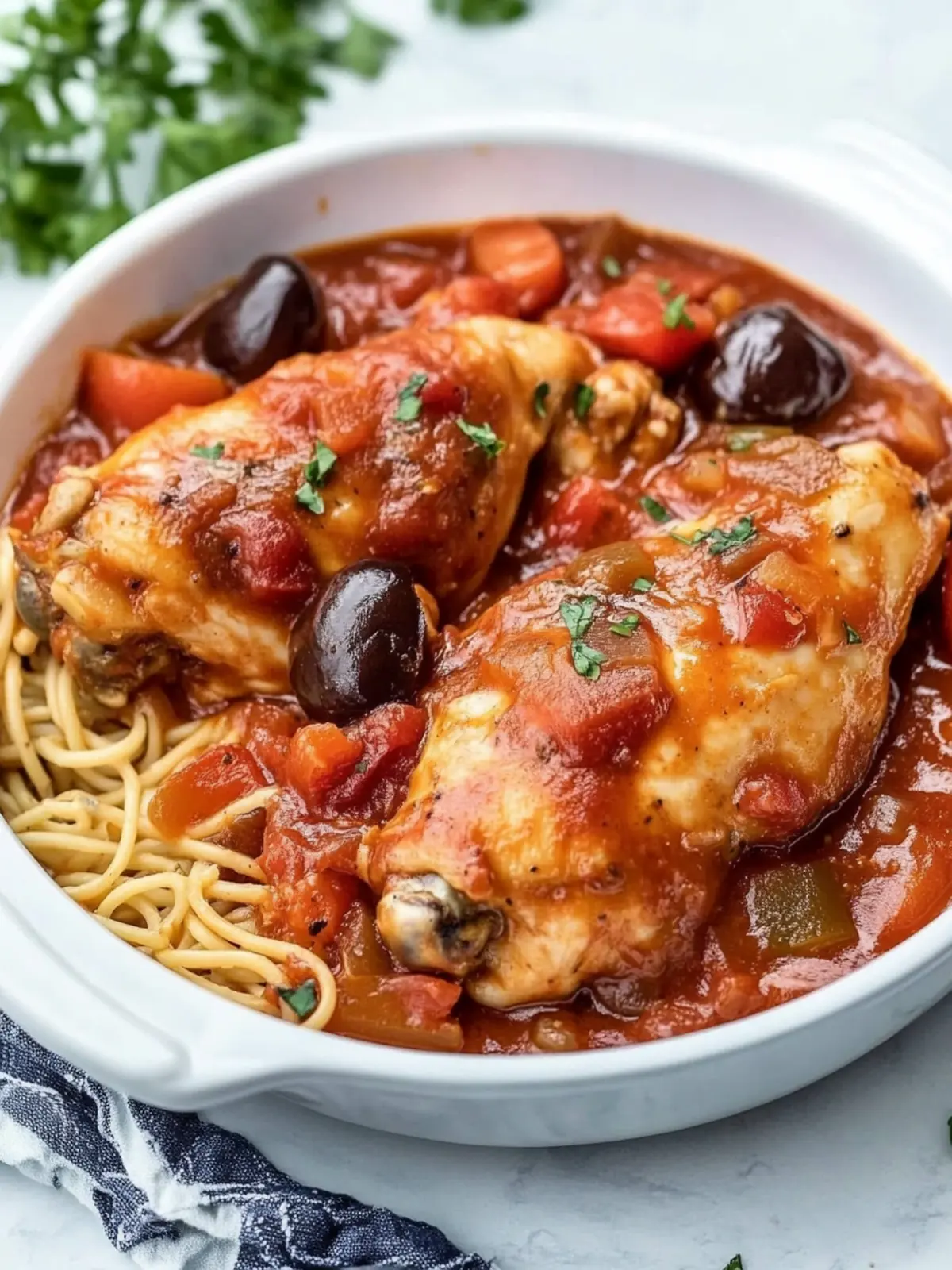 Mother's Day Crockpot Chicken Cacciatore