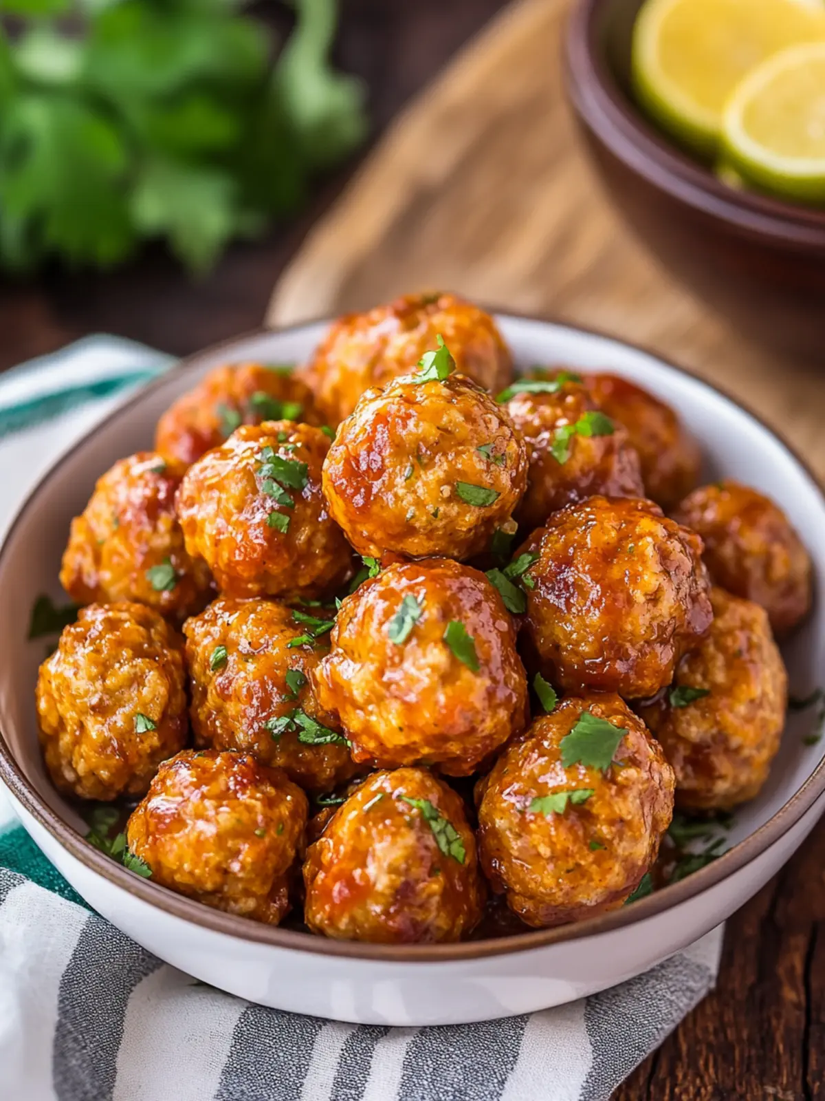 Cinco de Mayo Crockpot Enchilada Meatballs