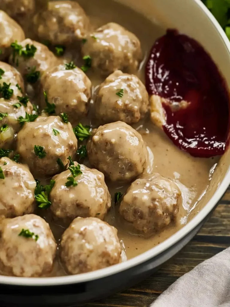 Slow Cooker Swedish Meatballs
