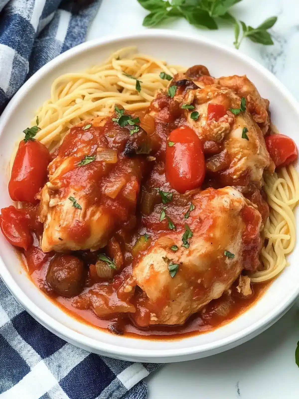 Mother's Day Crockpot Chicken Cacciatore
