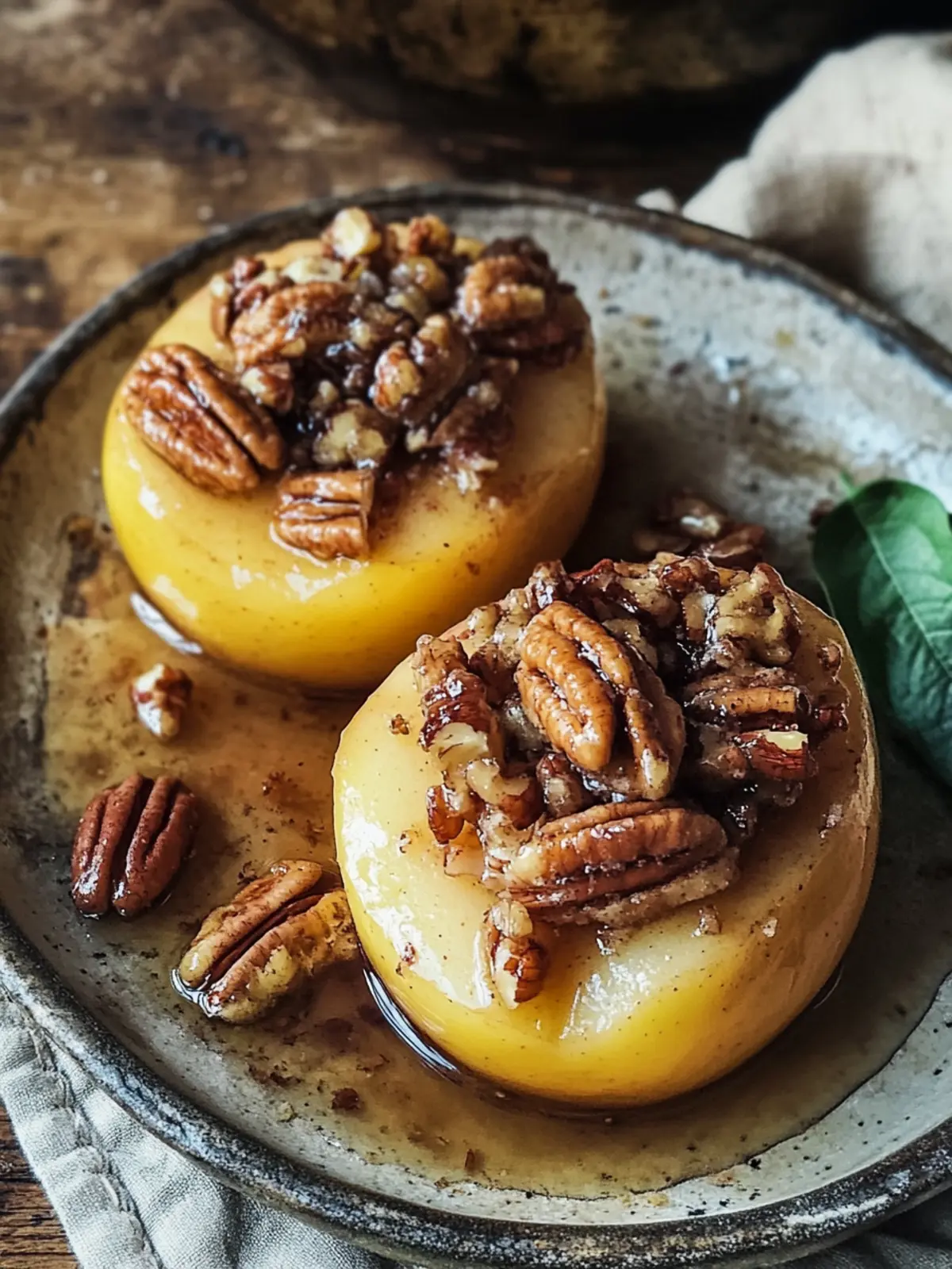 Baked Honeycrisp Apples with Butter Pecan Bliss