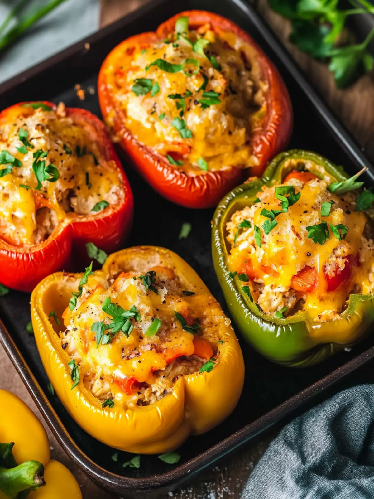 Memorial Day Creamy Chicken Stuffed Peppers that Wow! 4 Memorial Day Creamy Chicken Stuffed Peppers