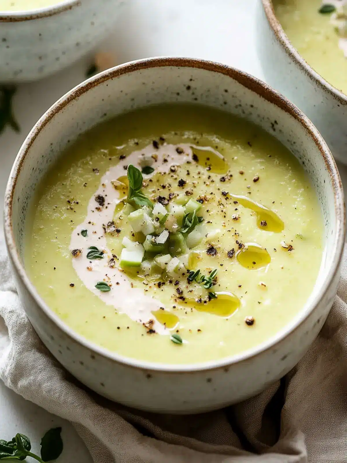 Mother's Day Creamy Leek Soup Without Potatoes