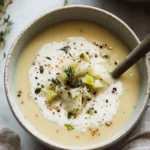 Mother's Day Creamy Leek Soup Without Potatoes