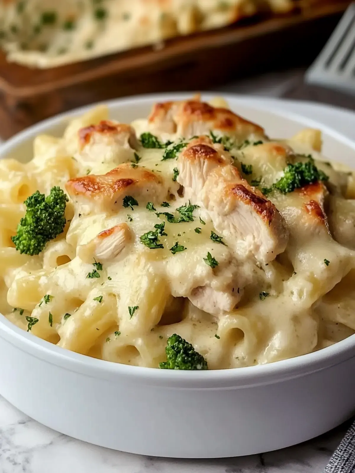 Baked Chicken Alfredo Pasta Recipe