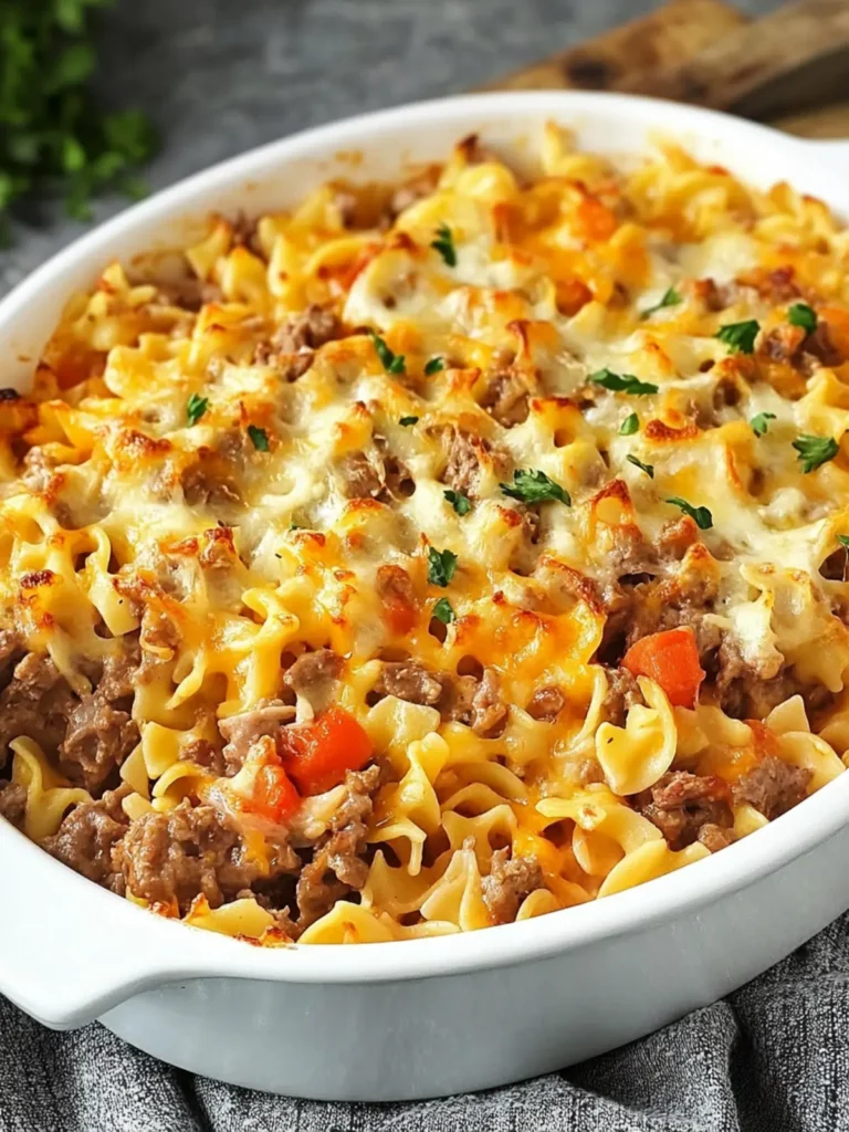 Mother's Day Beef Noodle Casserole