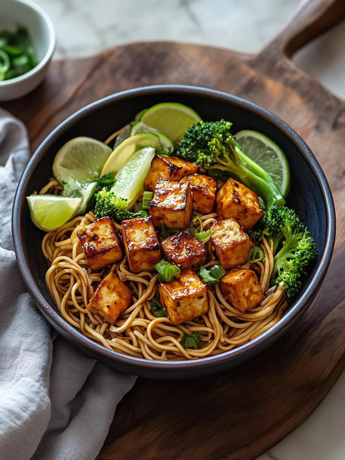 Cinco de Mayo Teriyaki Tofu Noodles