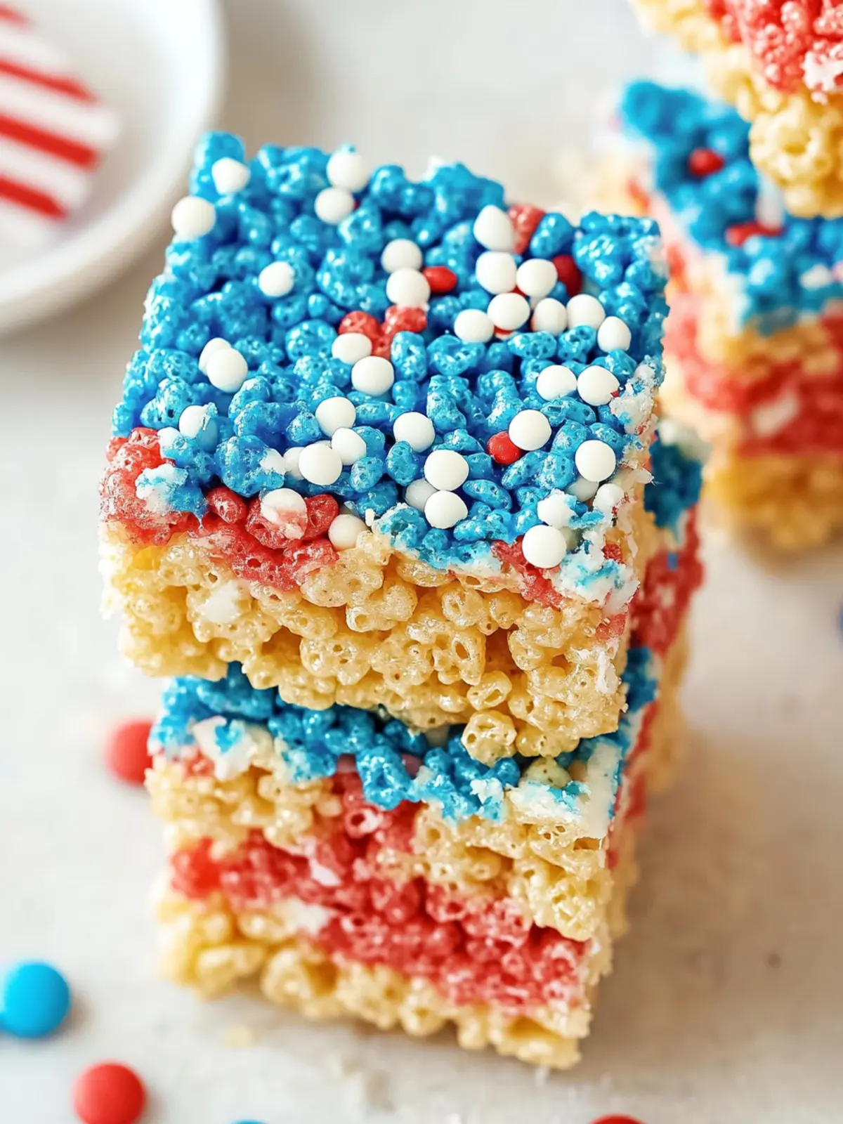 Memorial Day Rice Krispies Treats