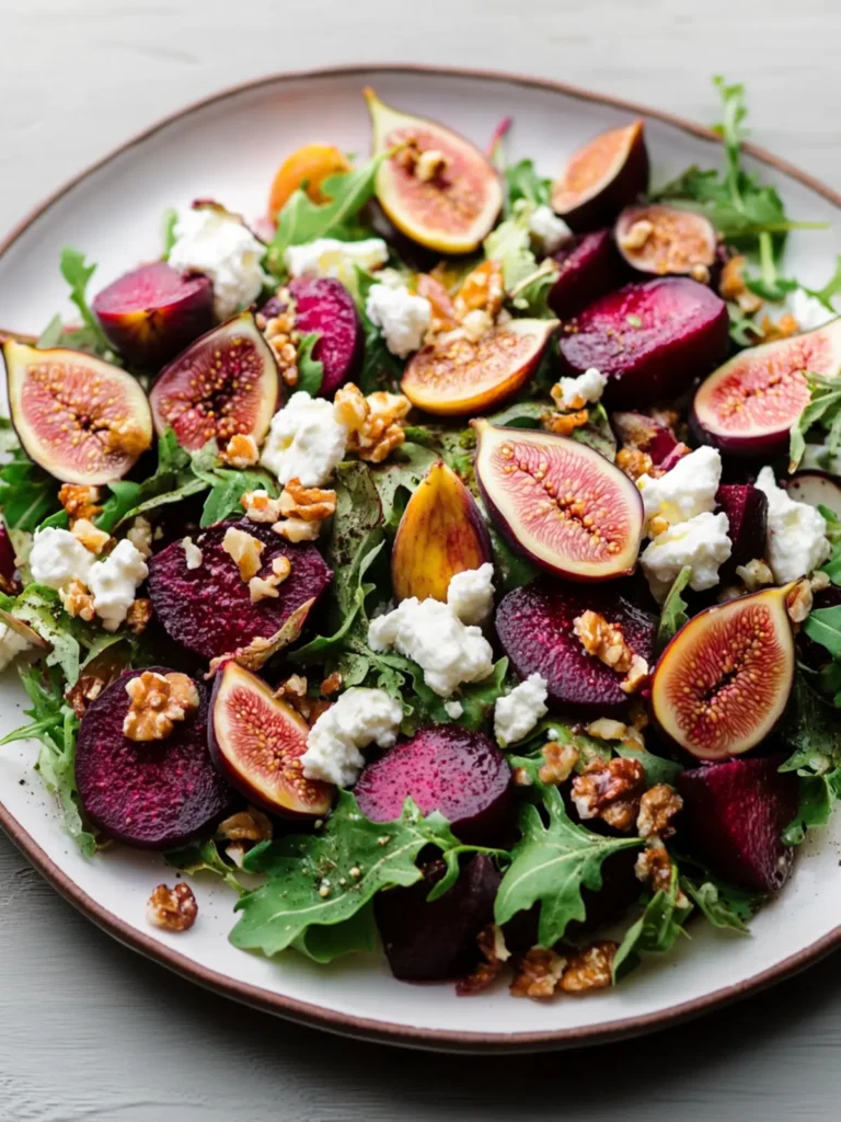 Fall Beet and Fig Salad With Goat Cheese