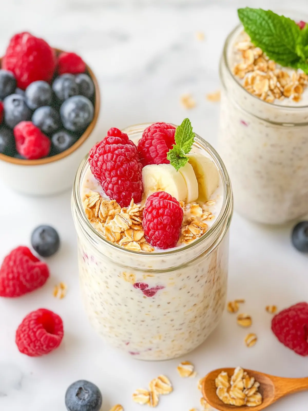 Mother's Day  5 Minute High Protein Overnight Oats Recipe