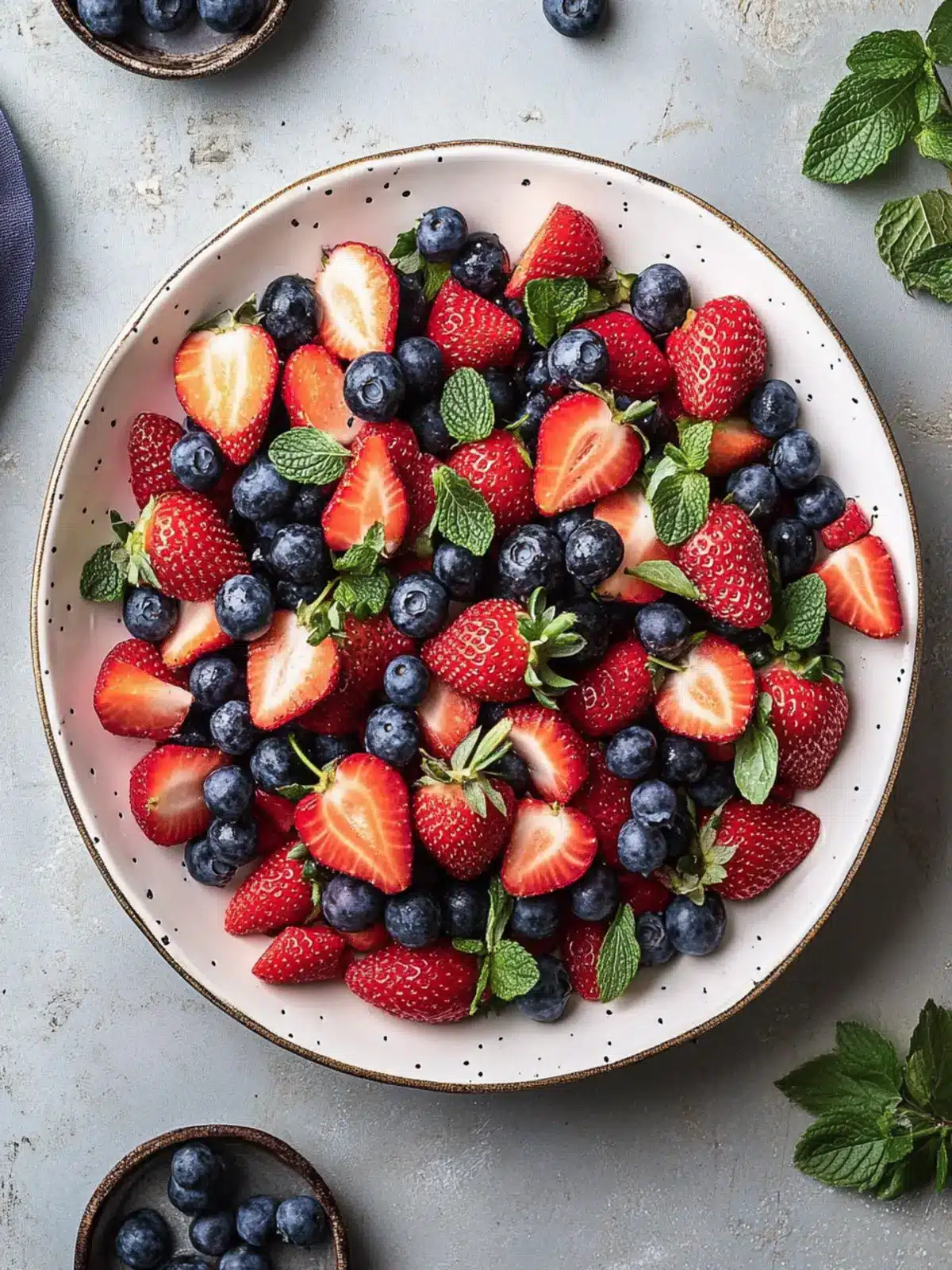 Memorial Day Summer Strawberry and Blueberry Salad Delight 4 Memorial Day Summer Strawberry and Blueberry Salad