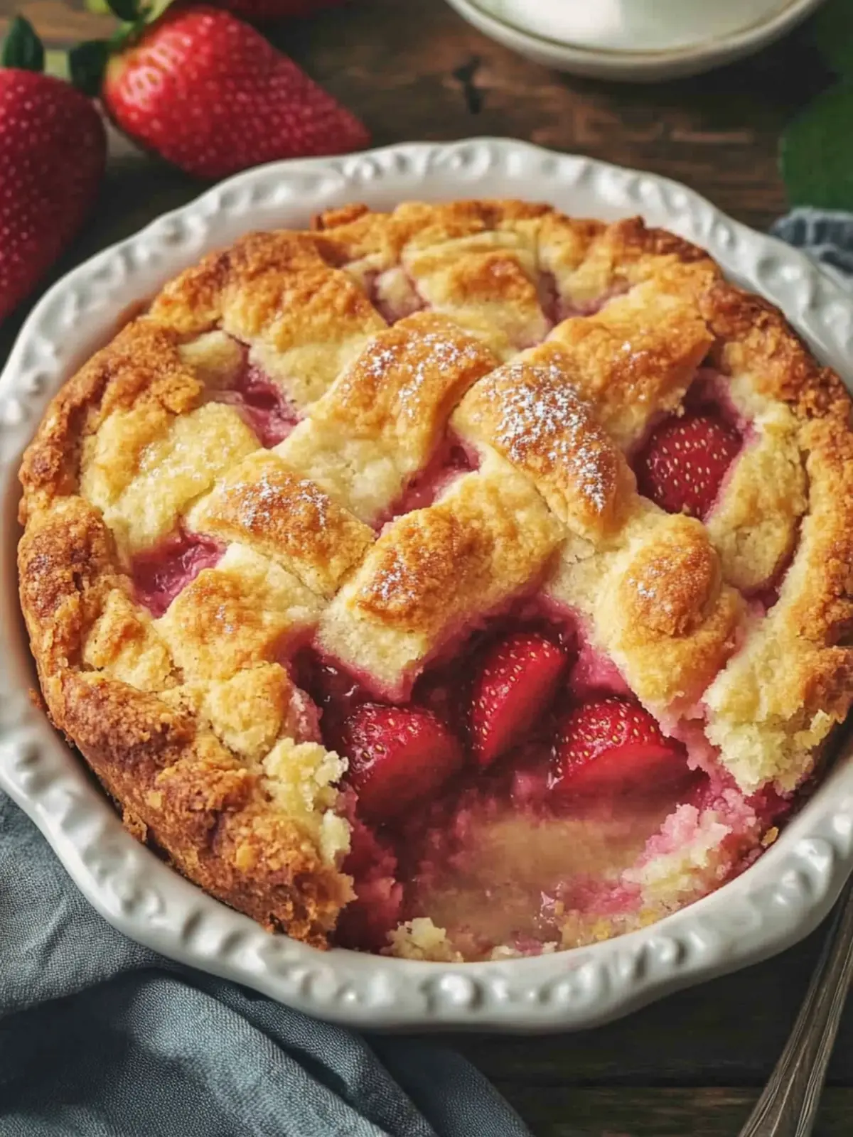 Strawberry Rhubard Cobbler