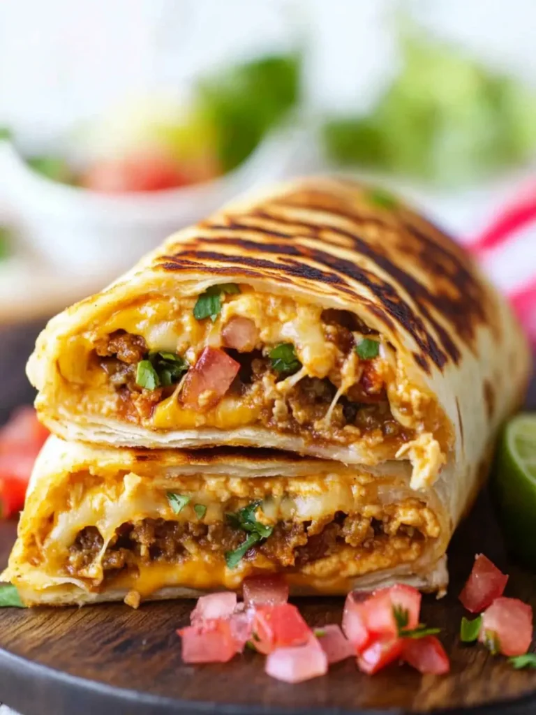 Cinco de Mayo Grilled Cheese Burrito
