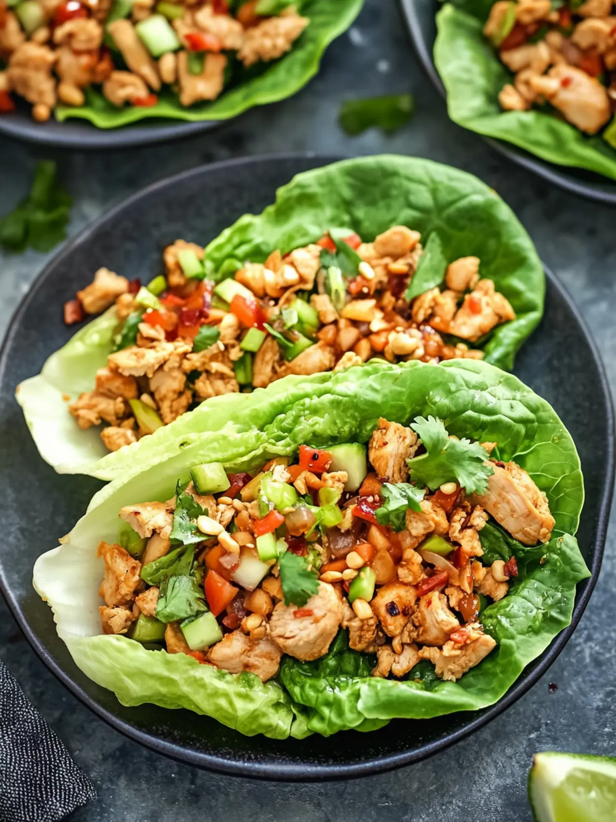 Cinco de Mayo Asian Chicken Lettuce Wraps