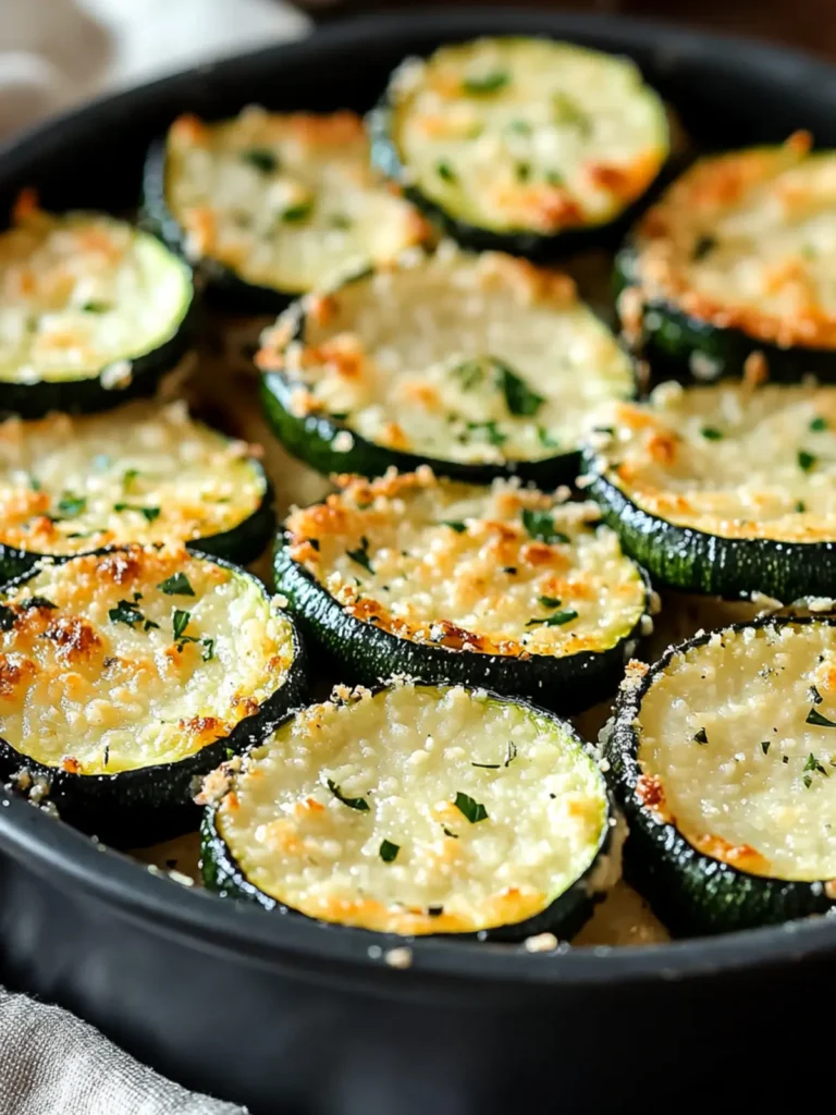 Baked Parmesan Zucchini Rounds