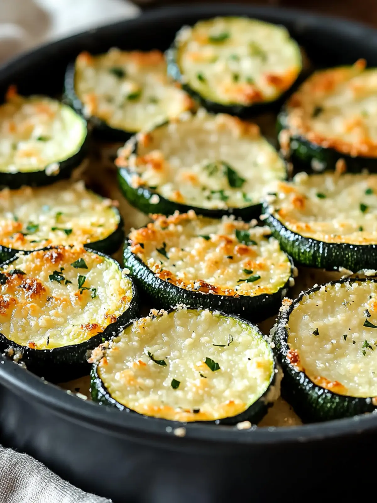 Baked Parmesan Zucchini Rounds