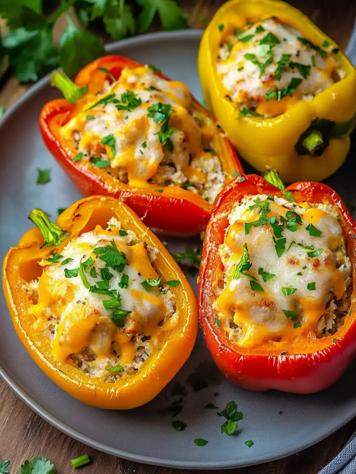 Memorial Day Creamy Chicken Stuffed Peppers that Wow! 3 Memorial Day Creamy Chicken Stuffed Peppers