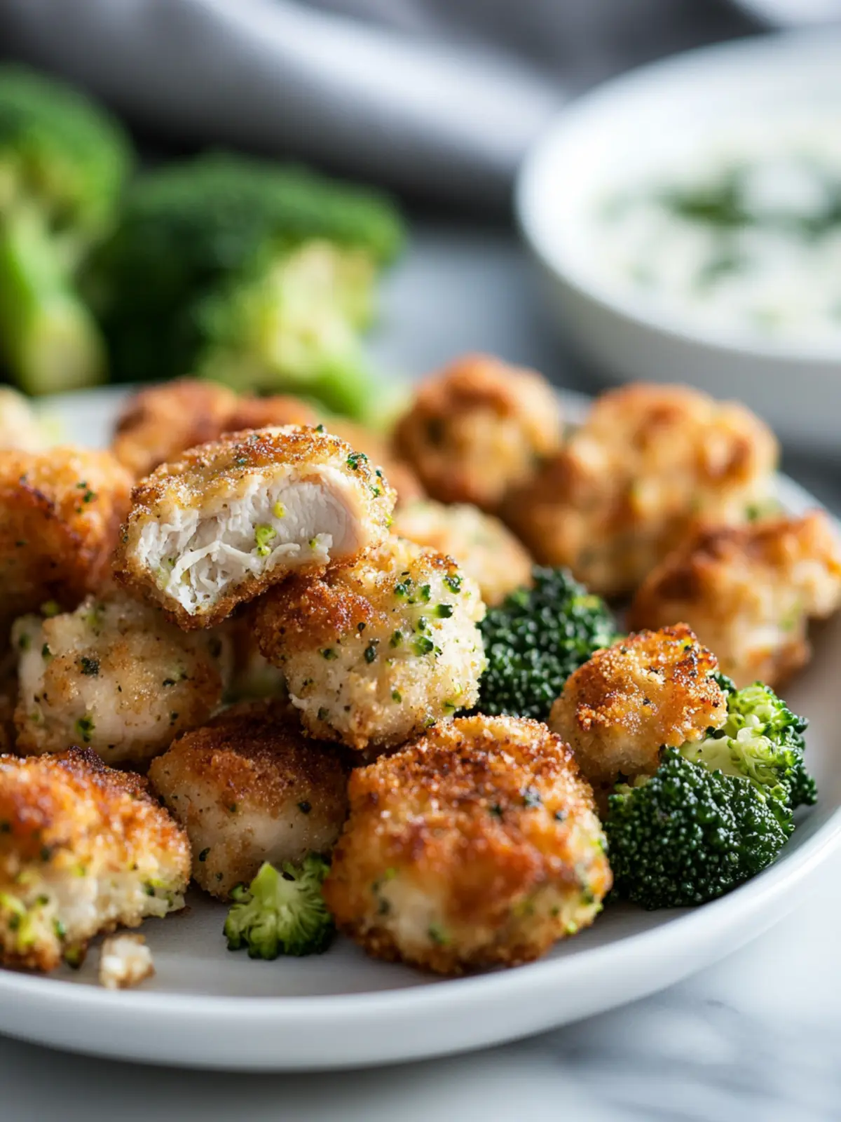 Quick Chicken & Broccoli Nuggets for Baby