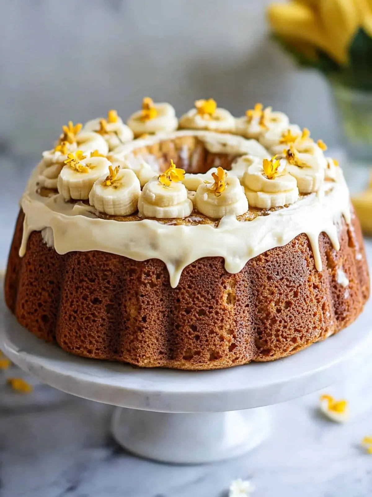 Delicious Mother's Day Banana Cake with Cream Cheese Frosting 4 Mother's Day Banana Cake with Cream Cheese Frosting