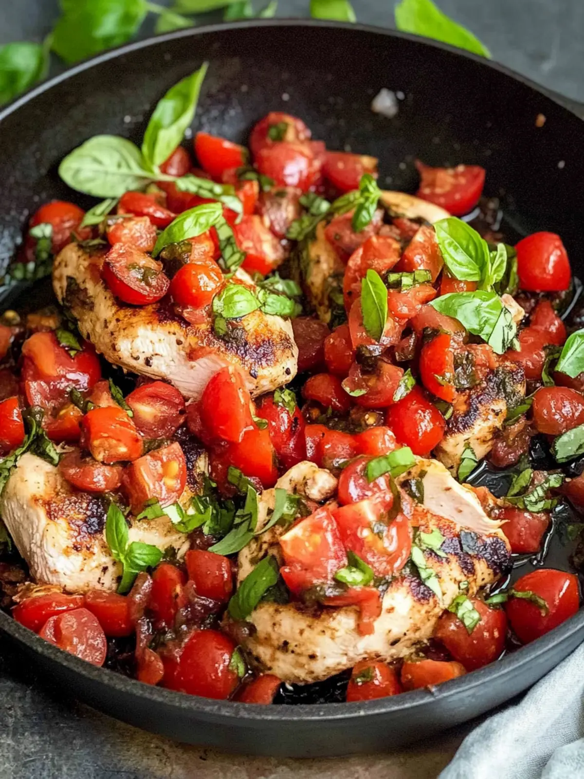 Bruschetta Chicken Skillet