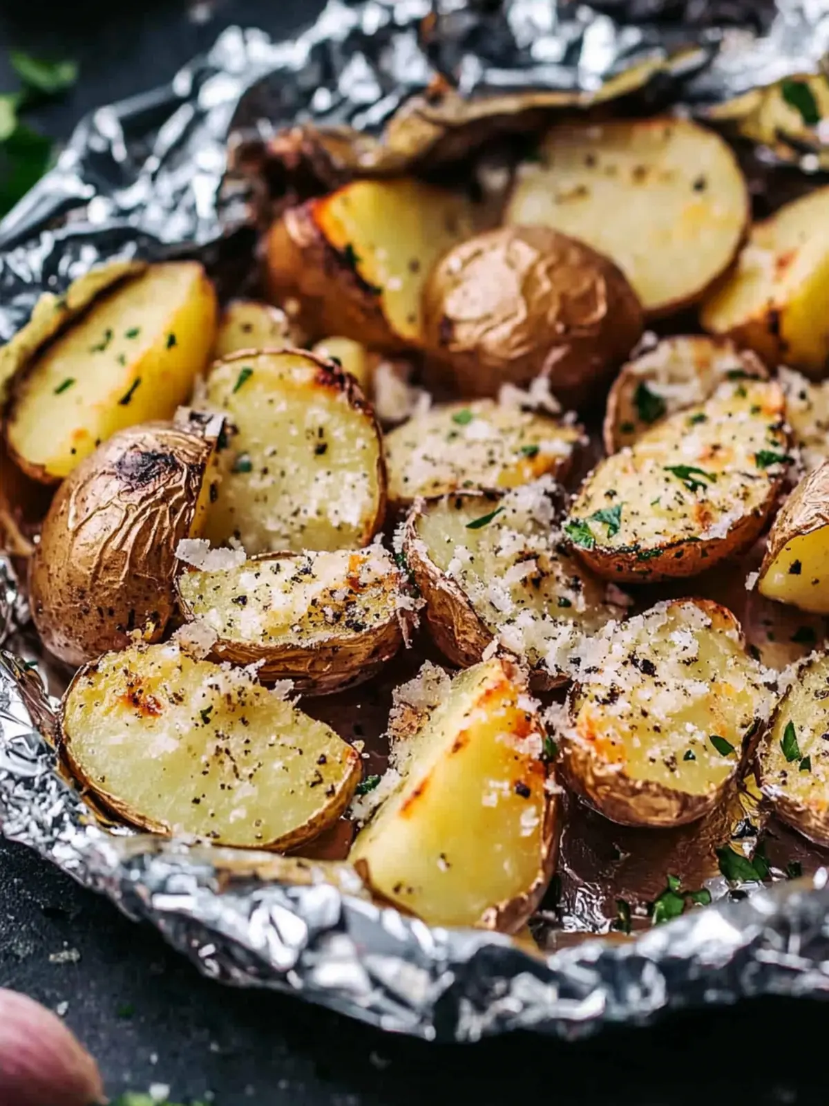 Memorial Day Parmesan Garlic Potato Foil Packets Delight 3 Memorial Day Parmesan Garlic Potato Foil Packets
