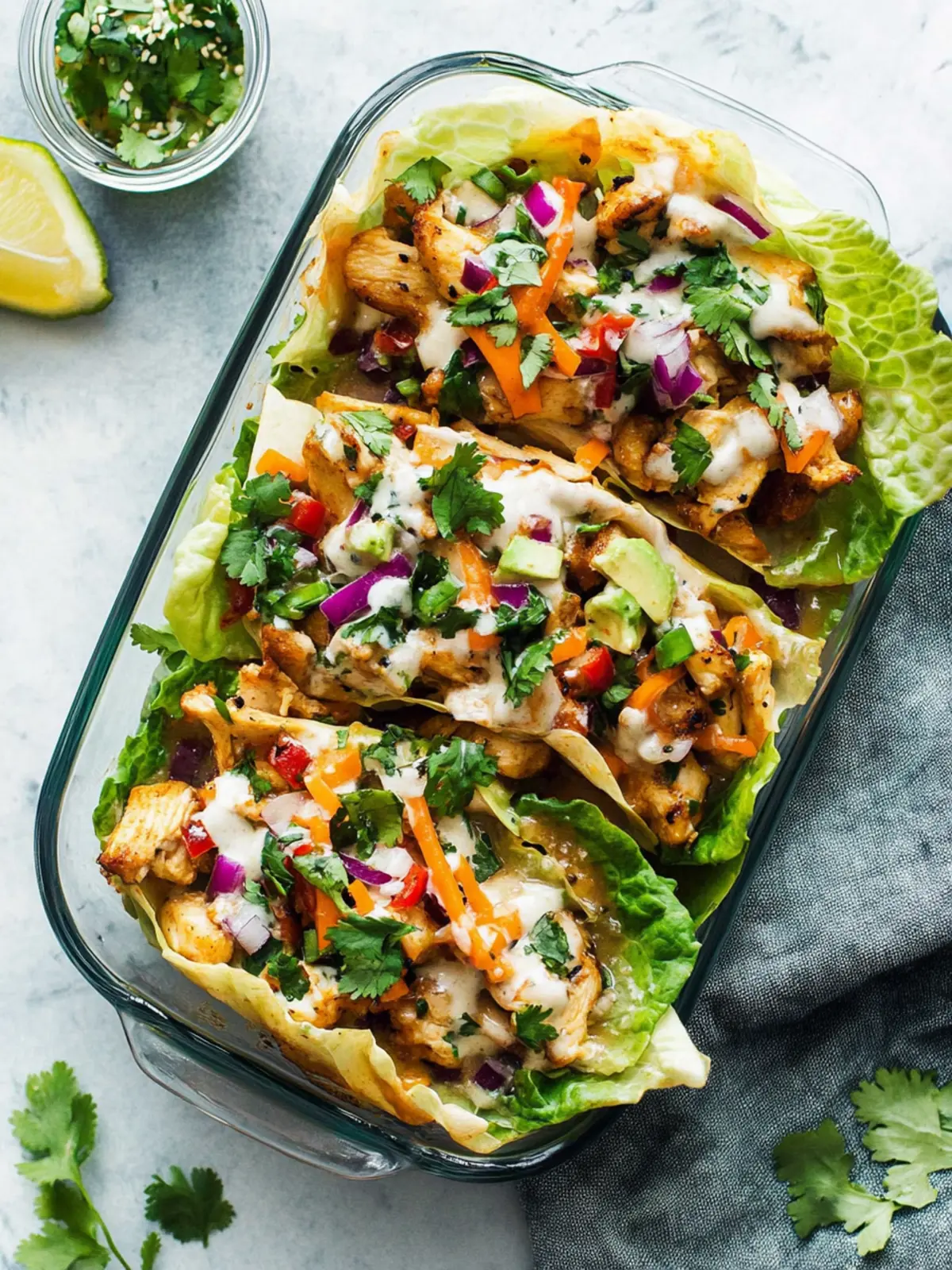 Mother's Day Asian Chicken Lettuce Wraps