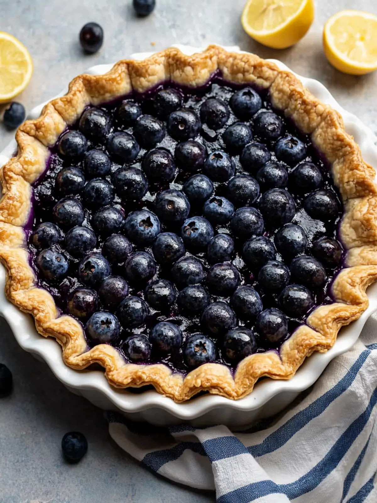 Fresh Blueberry Pie