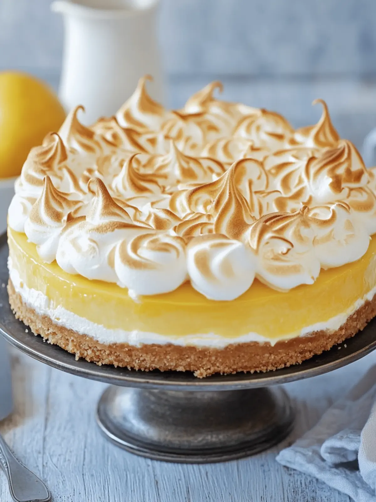 lemon meringue cheesecake