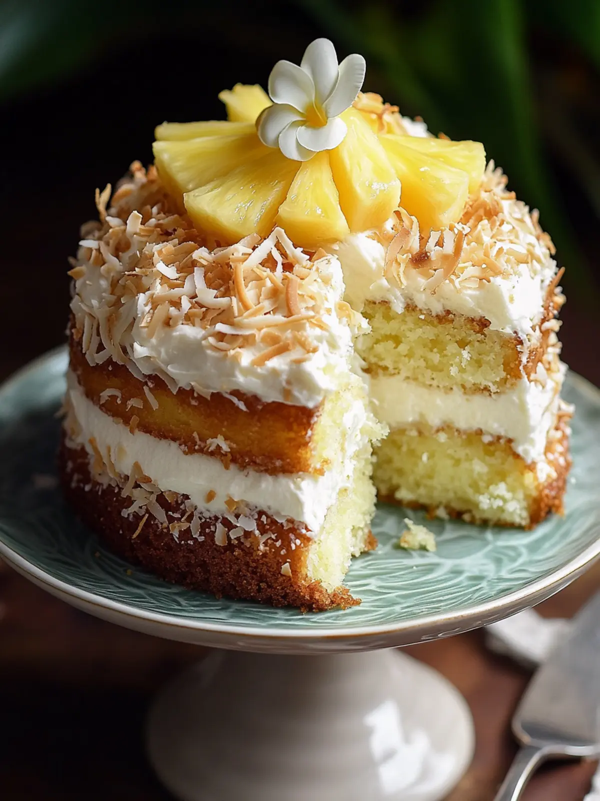 Pineapple Coconut Cake