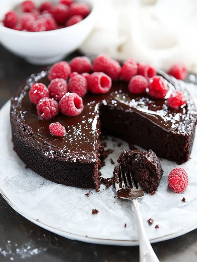 Mother's Day Flourless Chocolate Cake