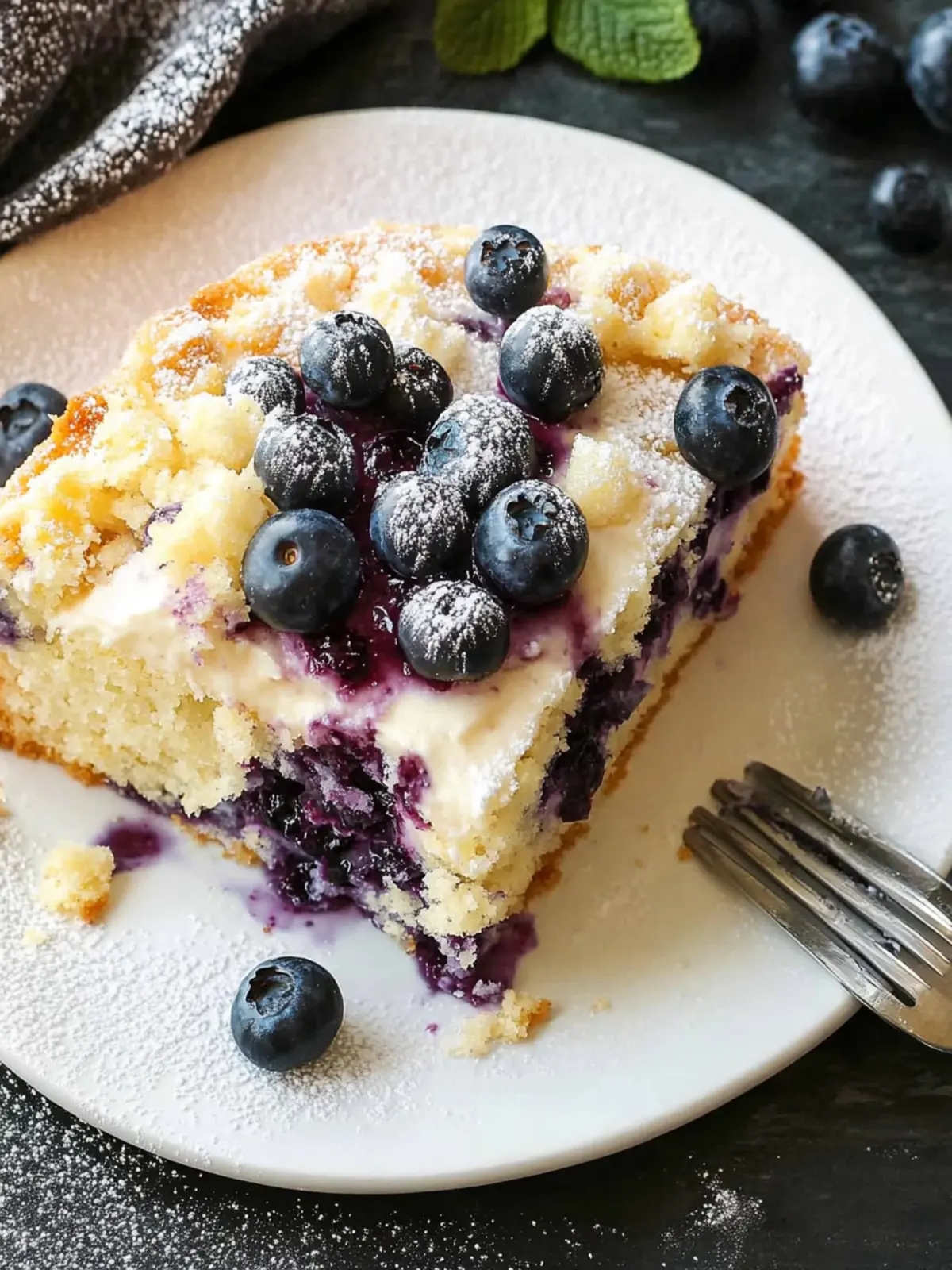 Blueberry Cream Cheese Coffee Cake
