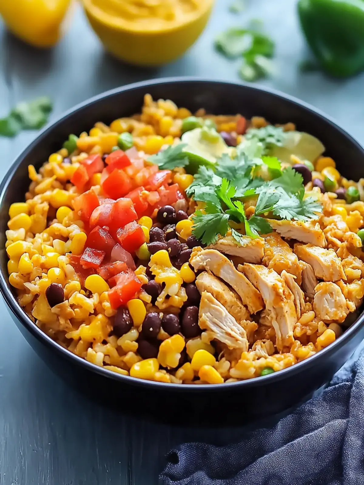 One-Pot Chicken Burrito Bowl Recipe