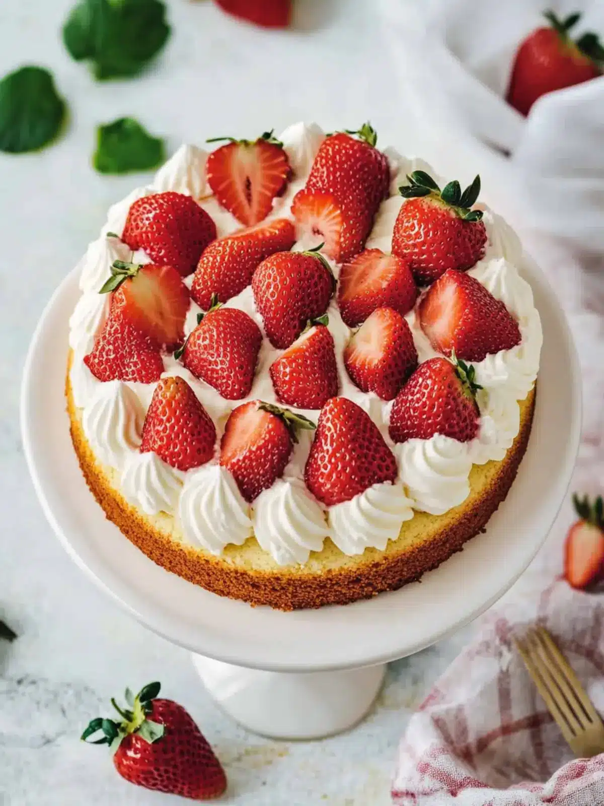 Mother's Day Strawberry Cake