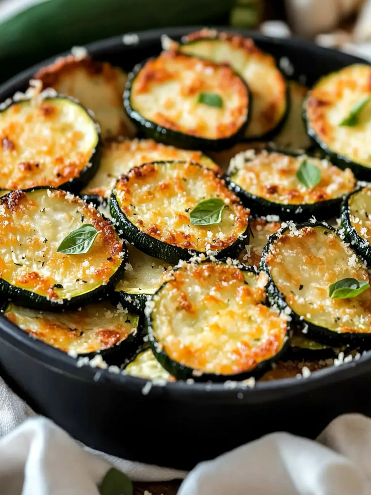 Baked Parmesan Zucchini Rounds