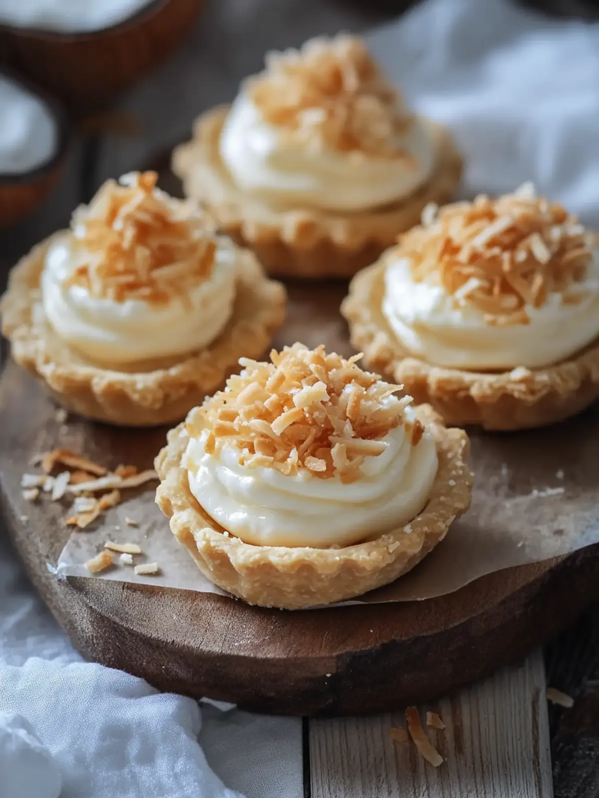 Mini Coconut Cream Pies