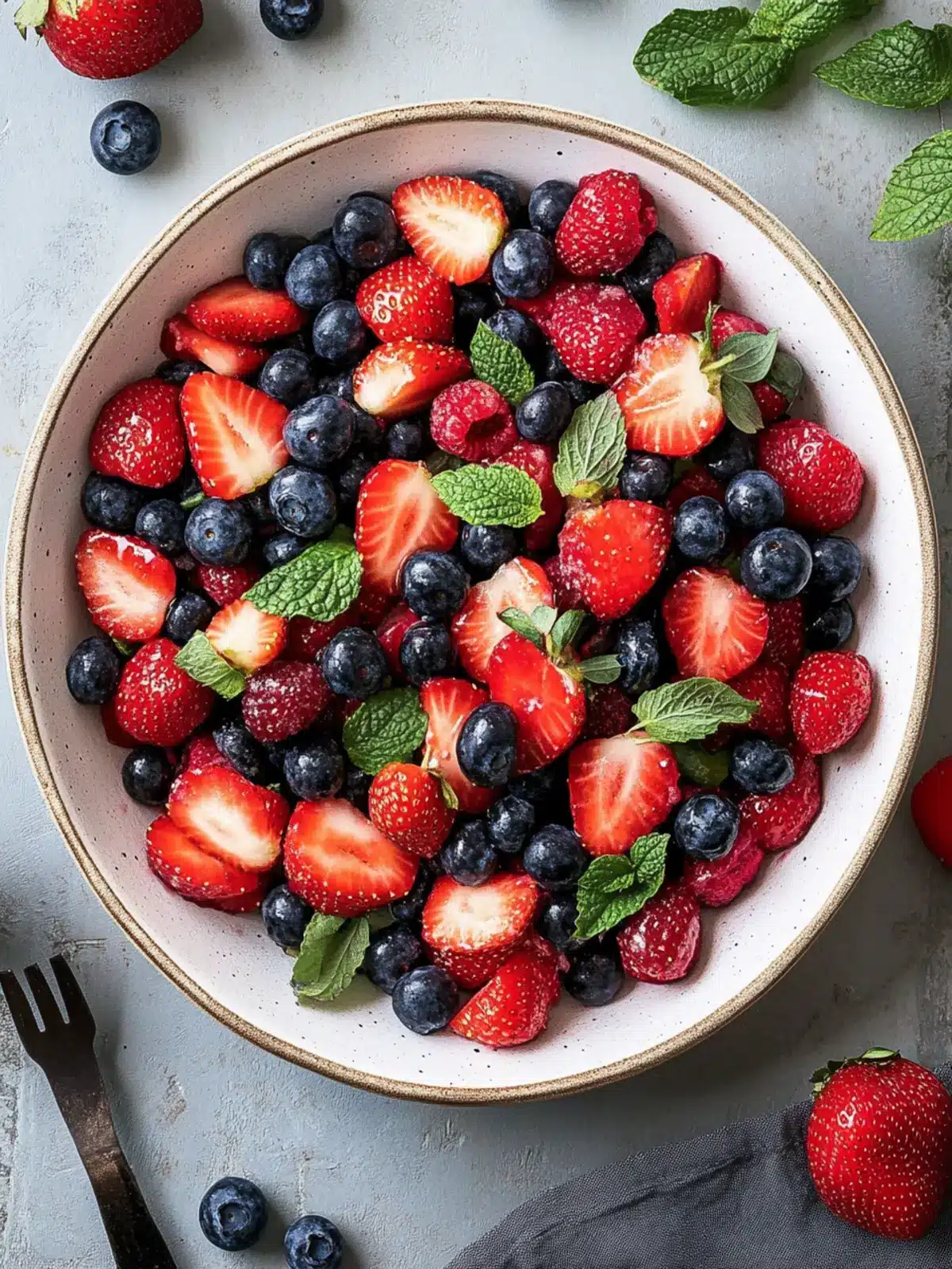 Memorial Day Summer Strawberry and Blueberry Salad Delight 5 Memorial Day Summer Strawberry and Blueberry Salad