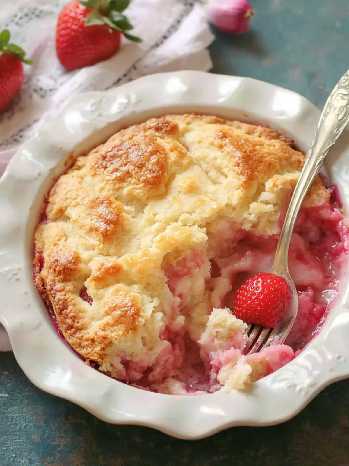 Strawberry Rhubard Cobbler